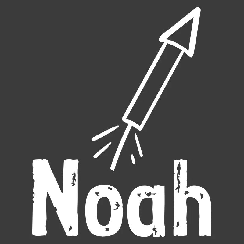 Lettrage NOAH avec fusée VECTOR