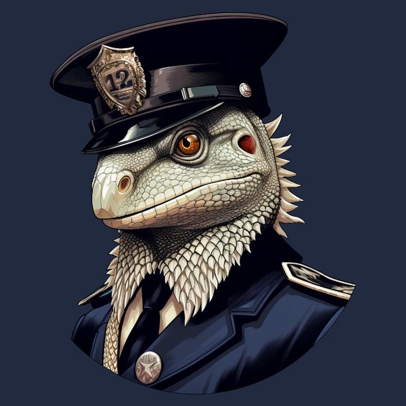 Polizei Eidechsen