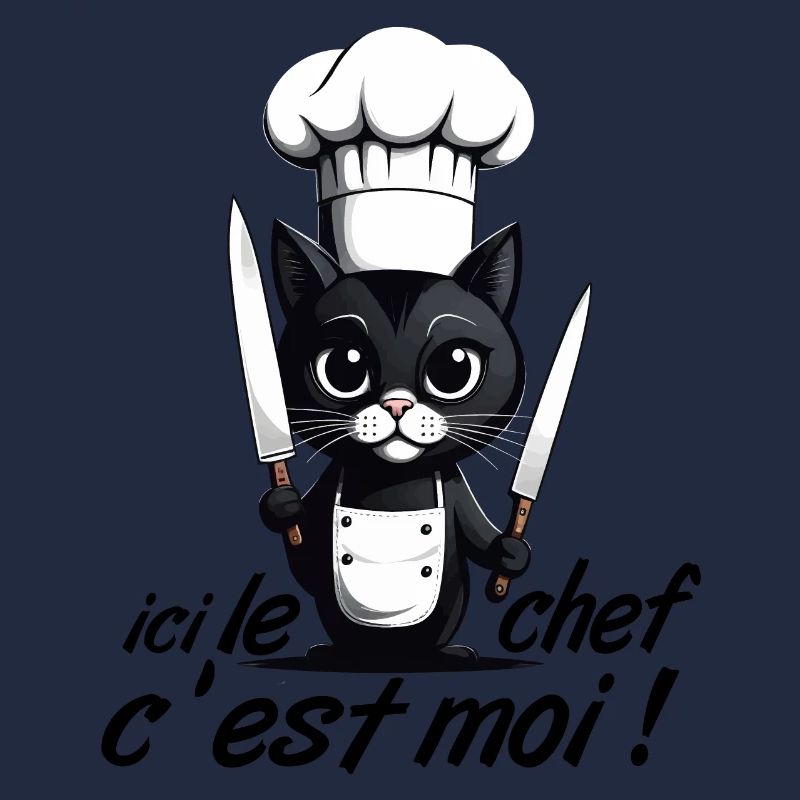 I'm the chef here! Cat Humor Chef Kitchen