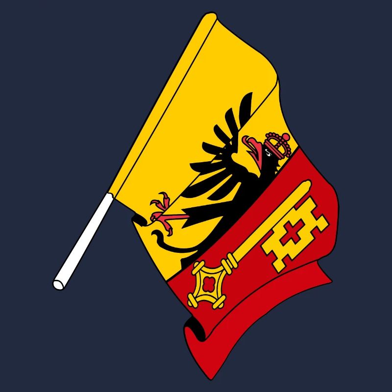 Flagge: Genf, Schweiz