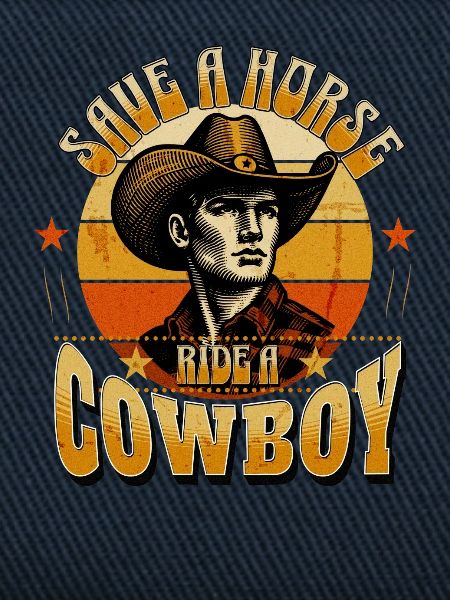 Cowboy Herzblut Retro-Design