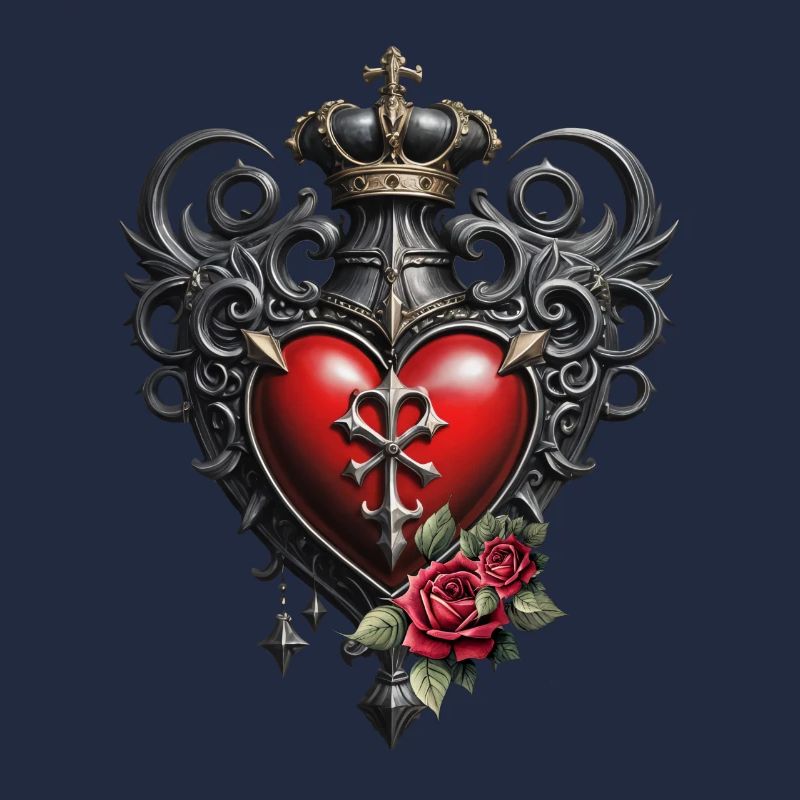 Elegantes Gothic Herz