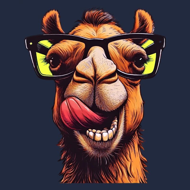 Kamel mit Sonnenbrille
