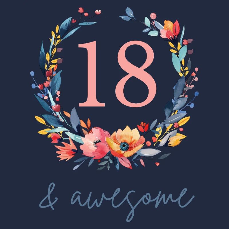 18 & awesome! customizable