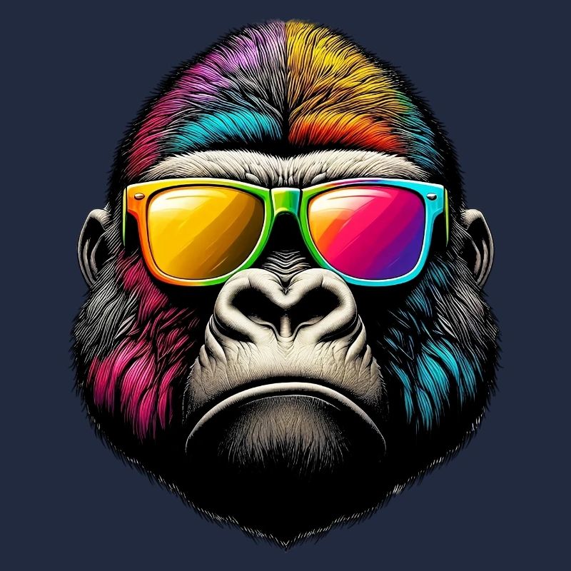 Gorillas mit Sonnenbrille