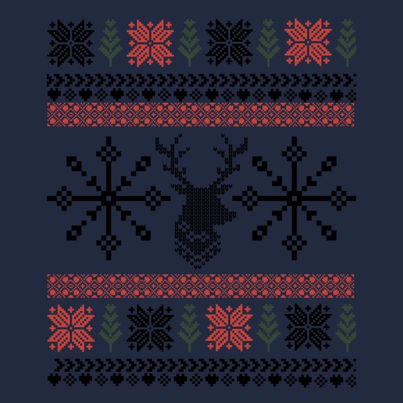 Retro Weihnachten Pixel Muster