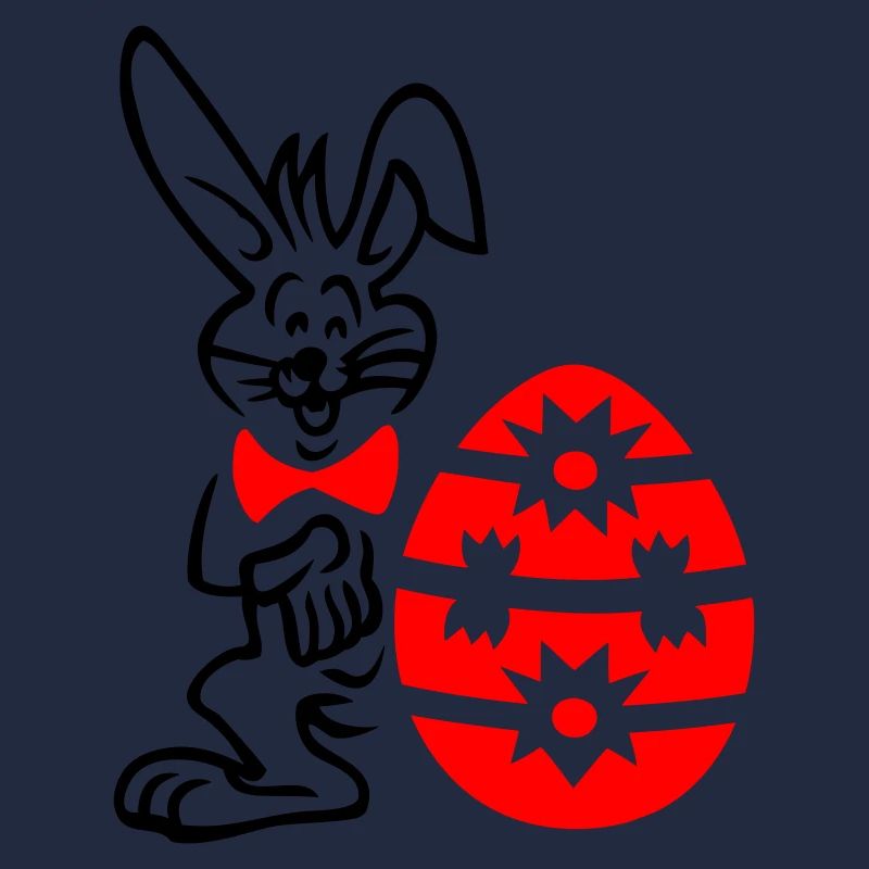 Easter egg with bunny
