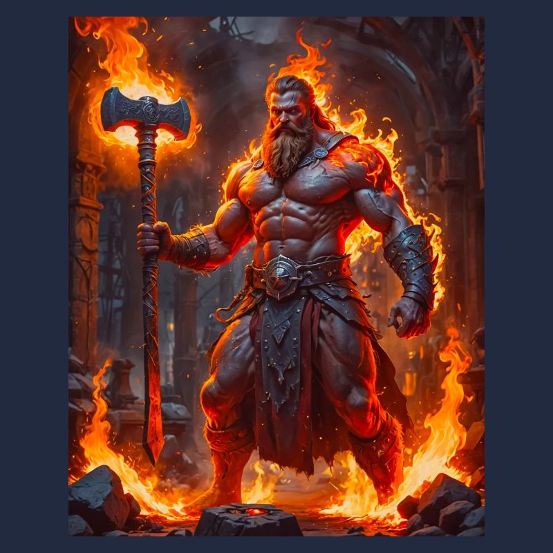 Svarog, dieu slave du feu, de la forge et du céleste