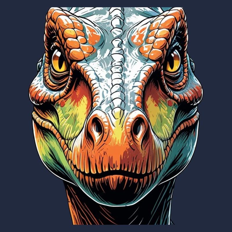Prehistoric Force – Dino Face Vector