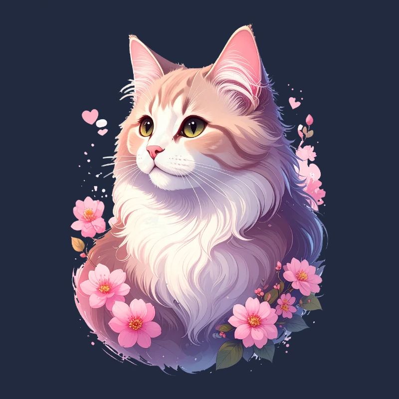 Portrait de chat angora