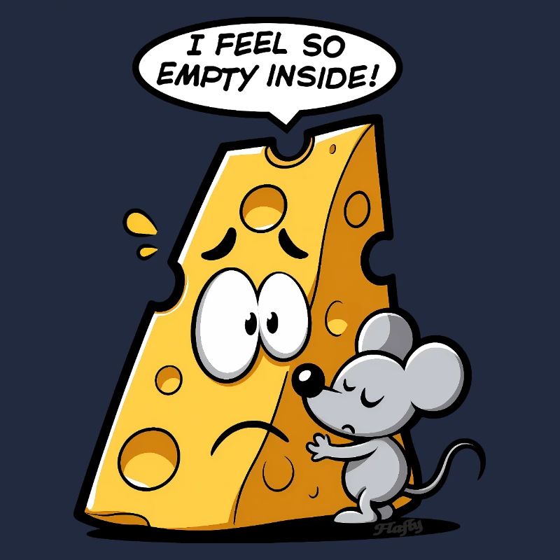 Cheese in existential crisis 🧀🐭