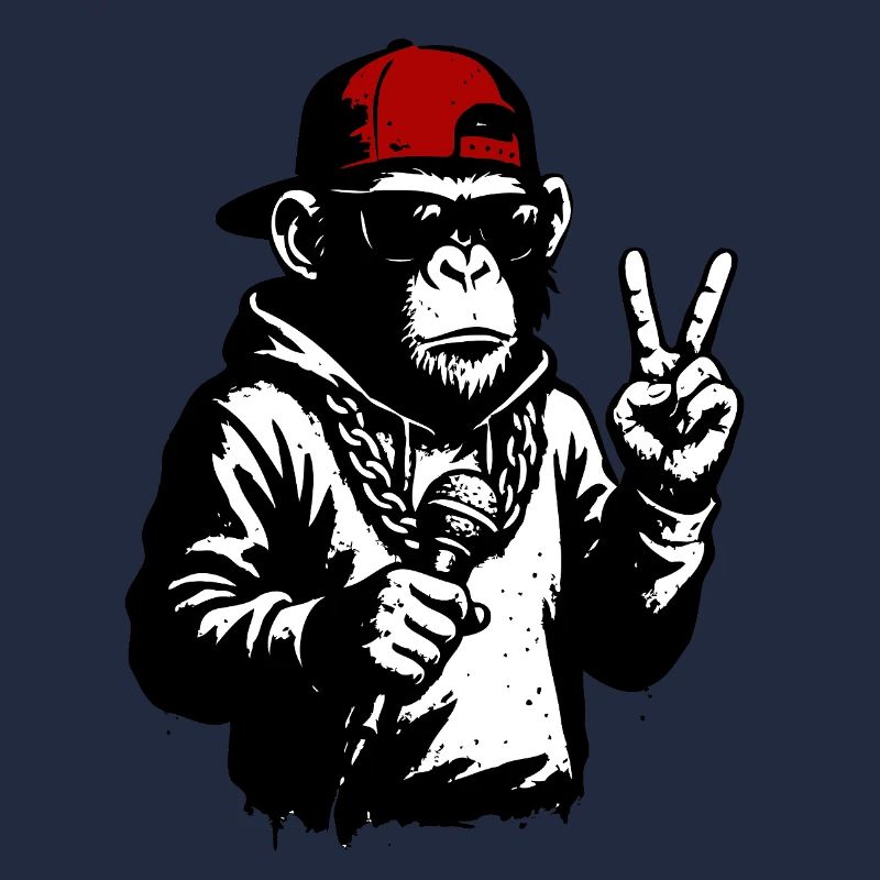 Cooler Affe
