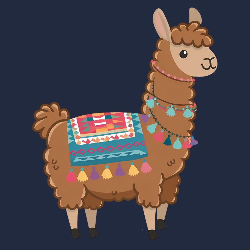 Buntes Boho-Lama