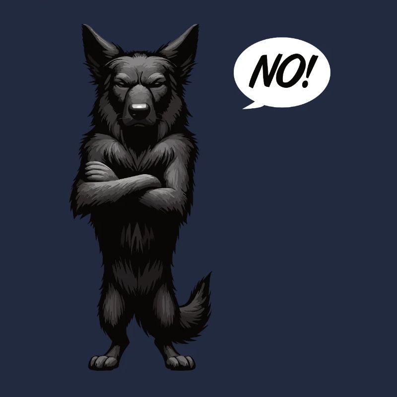 No Schwarzer Schäferhund Schäferhundbesitzer 