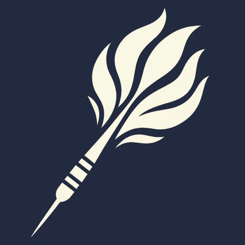 Dartpfeil Flammen-Design