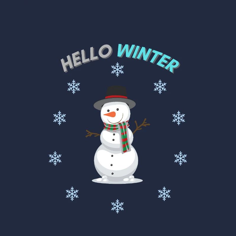 Hello Winter Snowman Charm