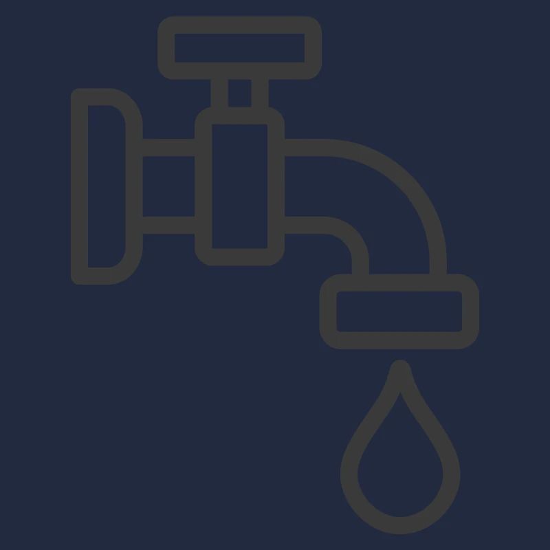 Wasserhahn mit Tröpfchensymbol
