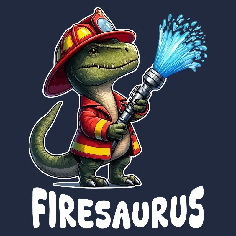 Firesaurus Firefighter Mascot