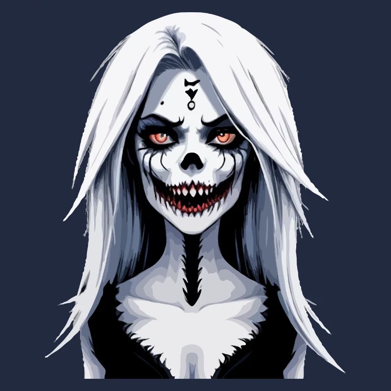 Skeleton Face Banshee Halloween