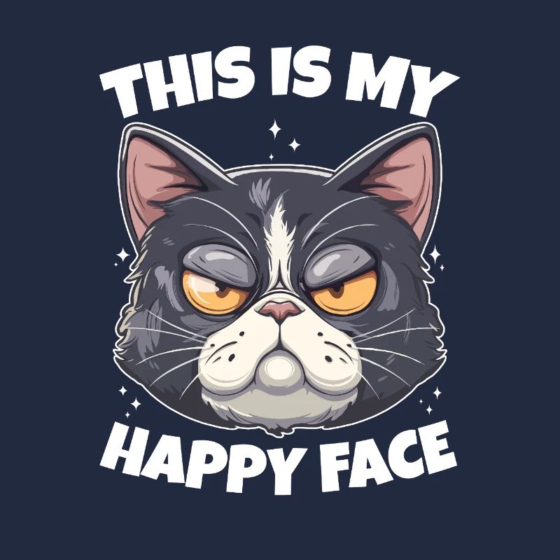 This is my happy face Katze