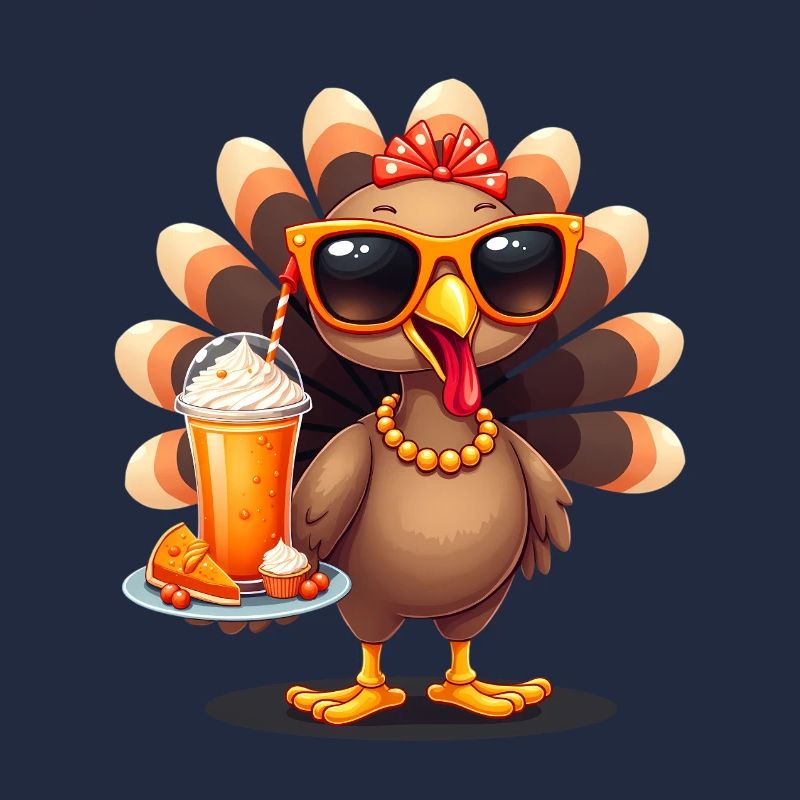 Thanksgiving Truthahn Mit Sonnenbrille