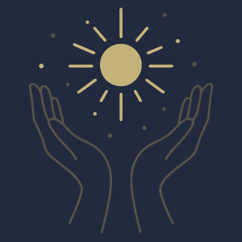 Sonnenkraft in Händen