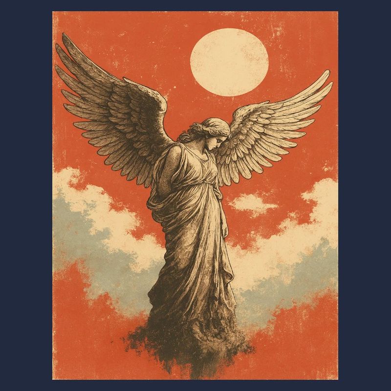 Angel with Moon