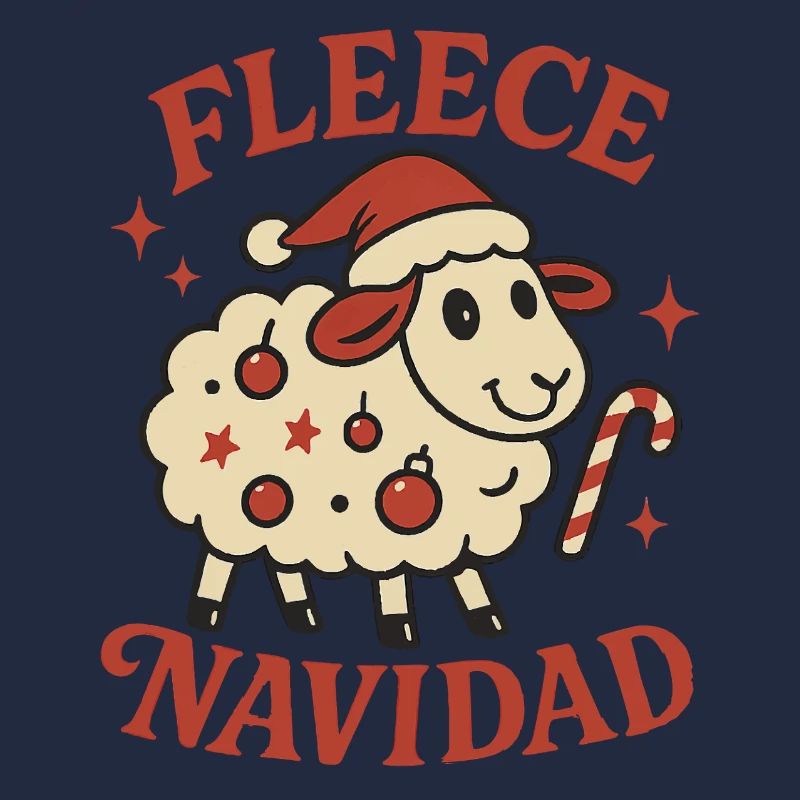 Lustiges Weihnachtsgeschenk Fleece Navidad