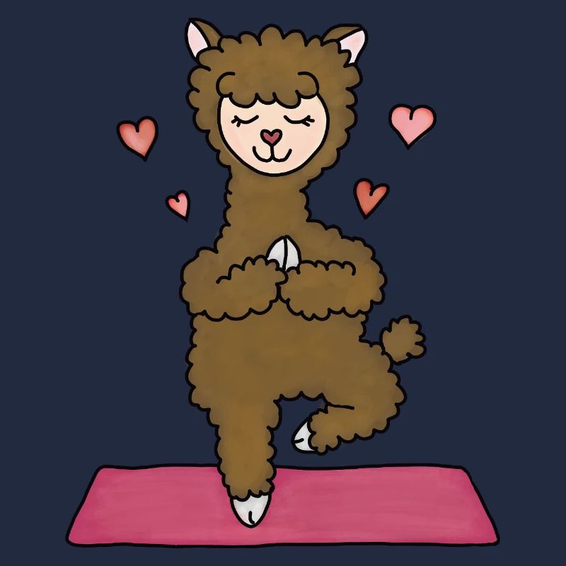 Kuscheliges Alpaka Yoga Herzchen
