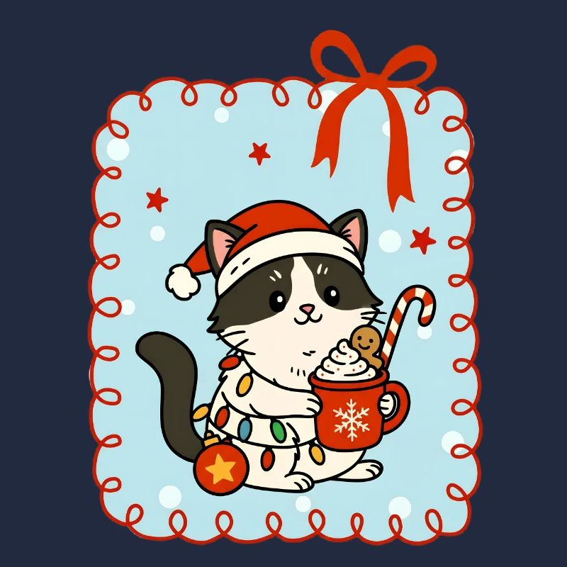Chat à Noël