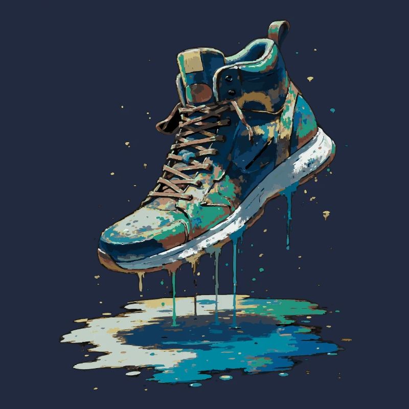 Bunter Streetart-Sneaker