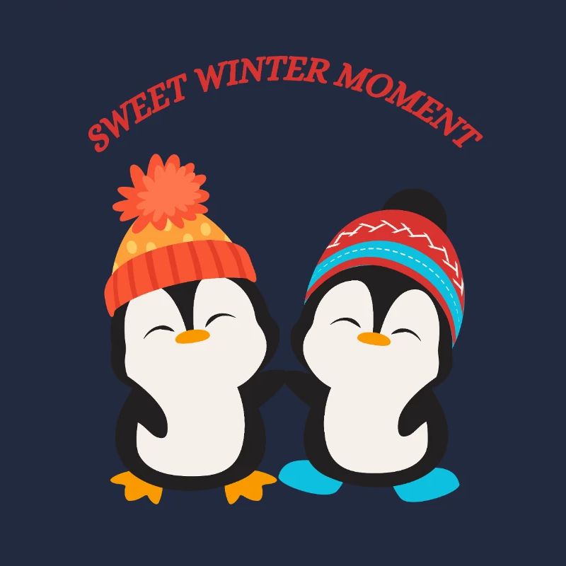 Fröhliche Pinguinfreunde