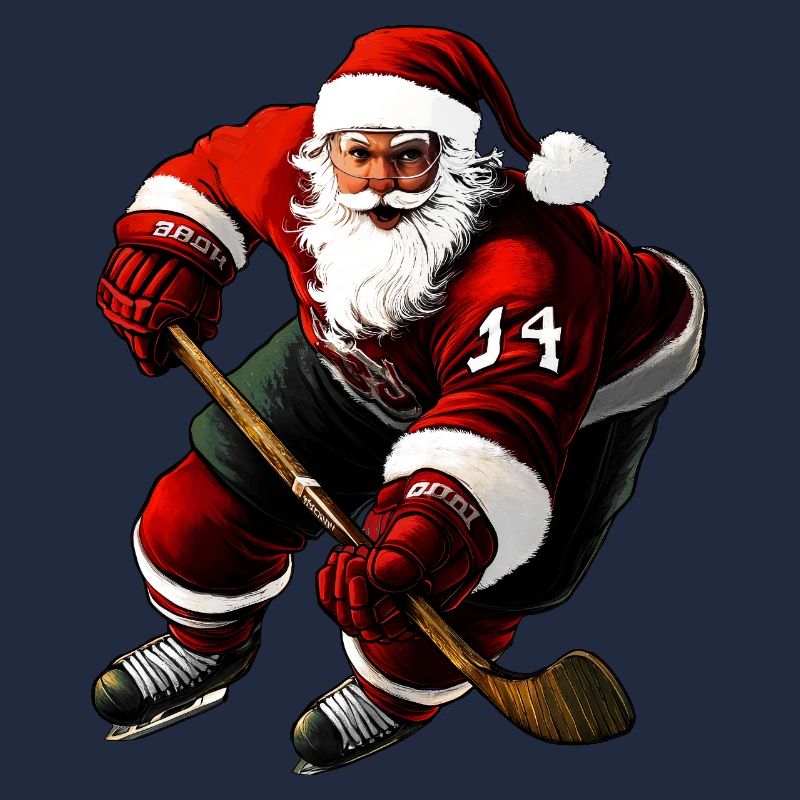 Weihnachten Eishockeyspieler