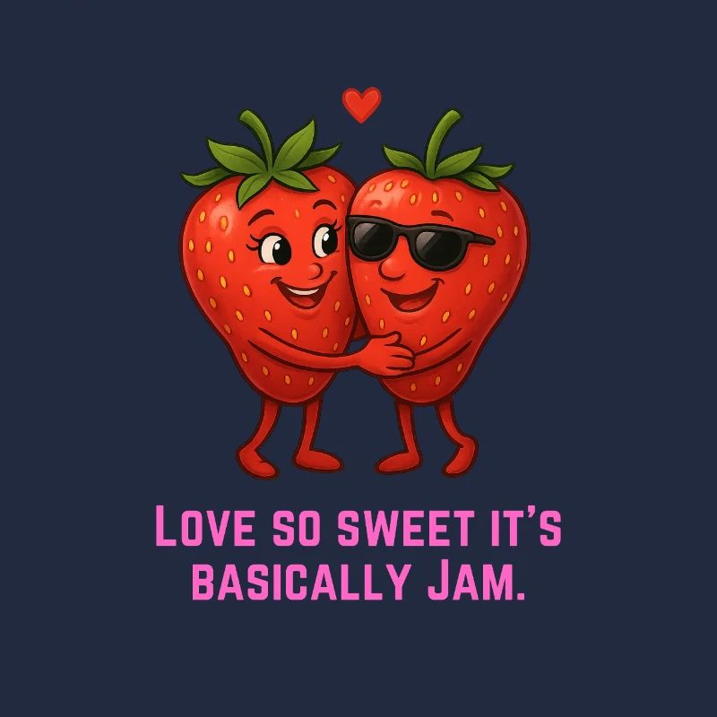 Kuschelige Erdbeeren Liebe Jam Marmelade