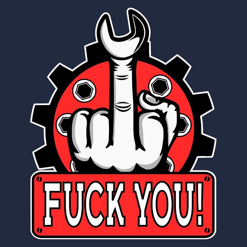 Provokantes Mittelfinger Statement