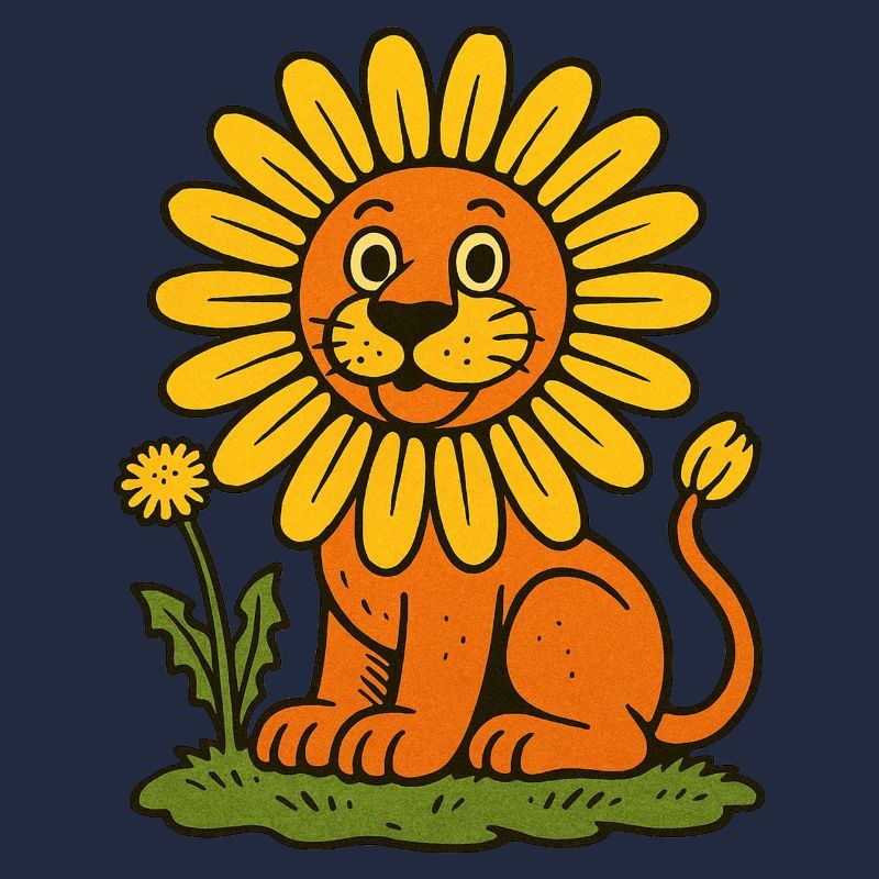 Sonnenblumenmähnenlöwe