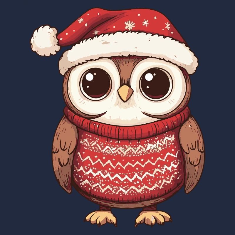 Eule Weihnachten Xmas