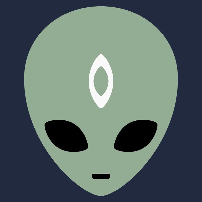 Alien Head Third Eye (three colours)