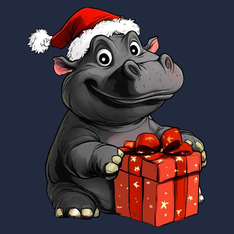 Nilpferde Weihnachten