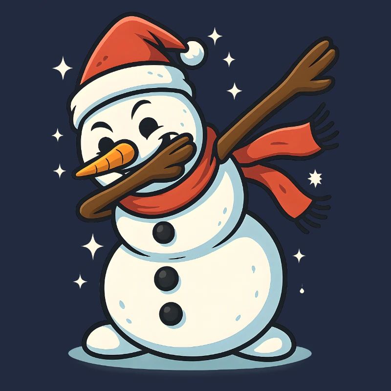 Dabbing Schneemann Dab