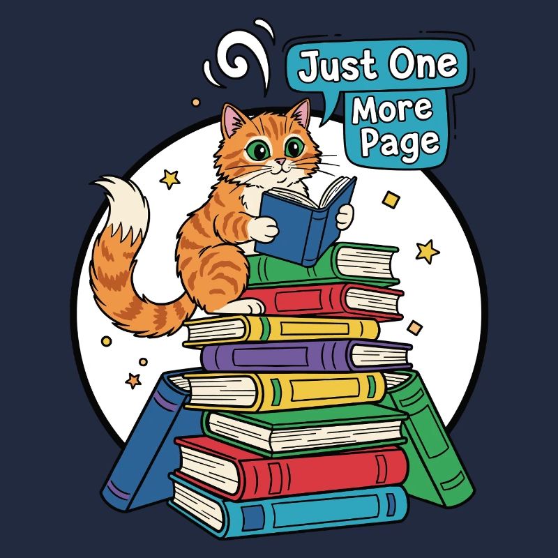 Cat reader: Just one more page