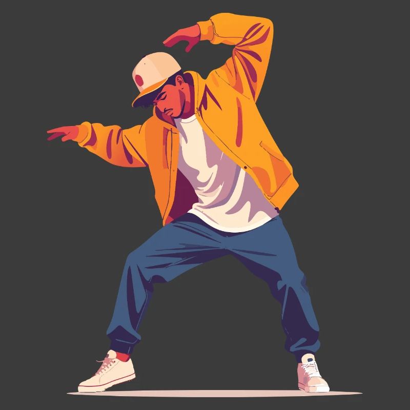 Breakdance Pose Dancer Person Style Dancing Motif