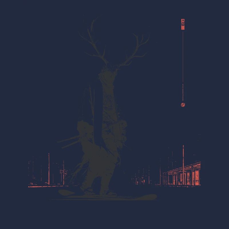 Waldgeist mit Geweihbaum