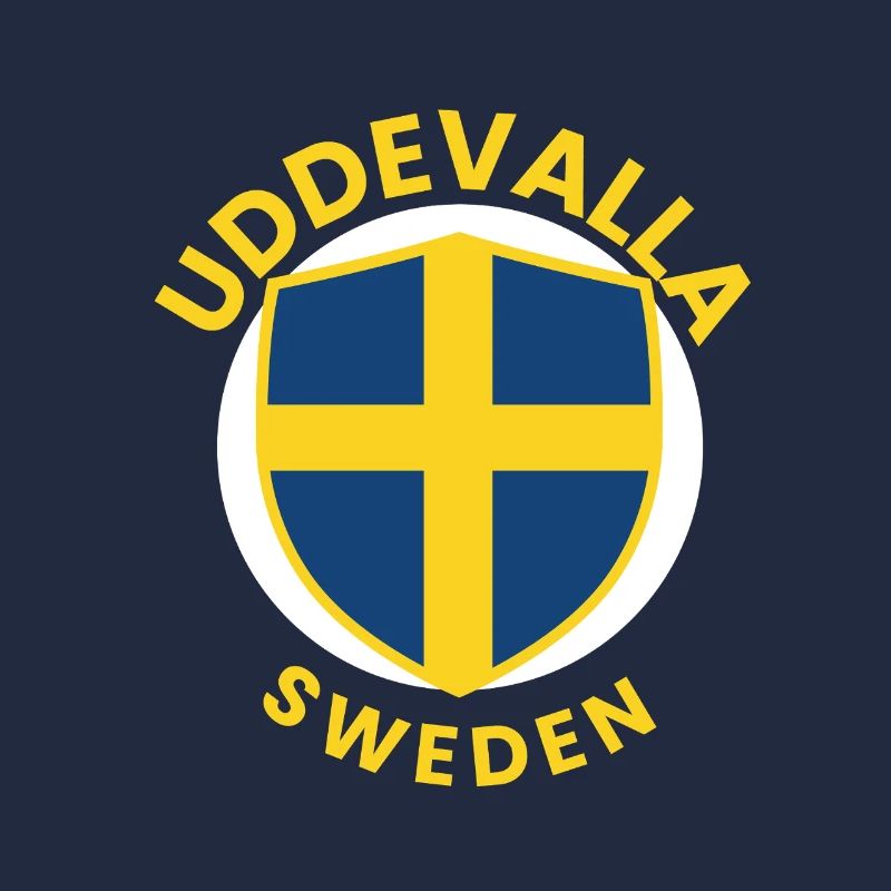 Uddevalla Schweden-Schilddesign