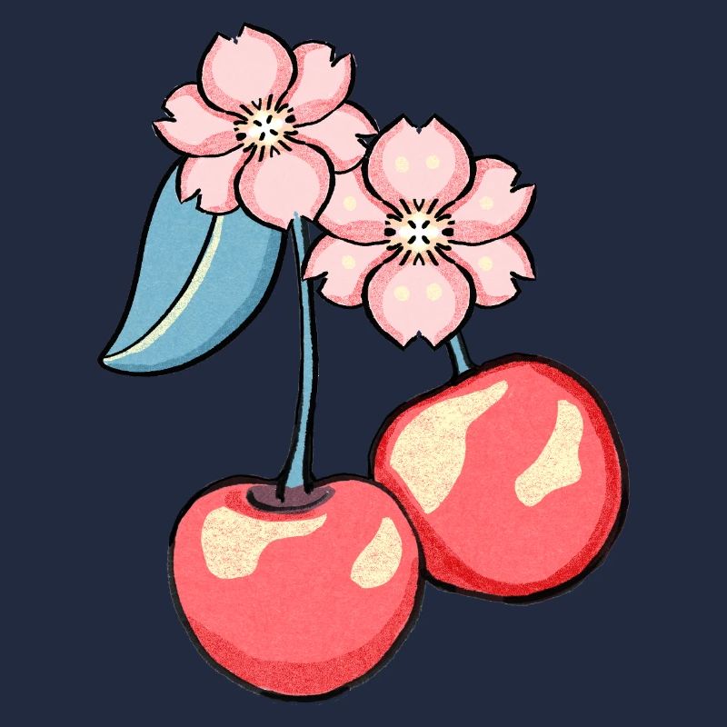 Kirschblüten Charme Illustration