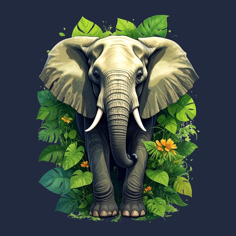 Ein Elefant im Dschungel