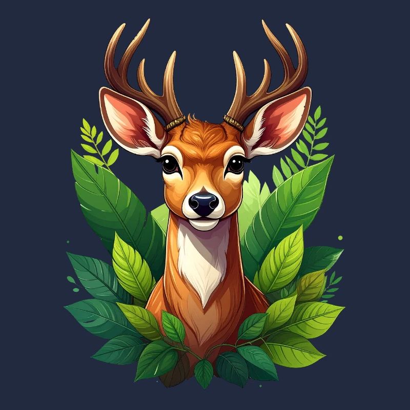 Ein Reh oder Hirsch im Wald