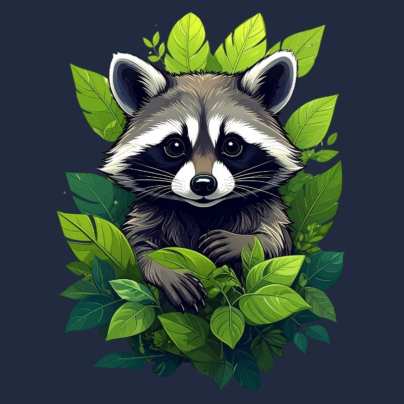 Waschbär im Wald