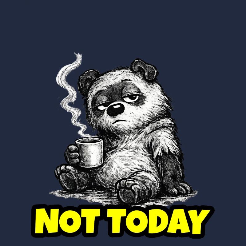 Not Today – Grumpy Bear Coffee (Sketch)