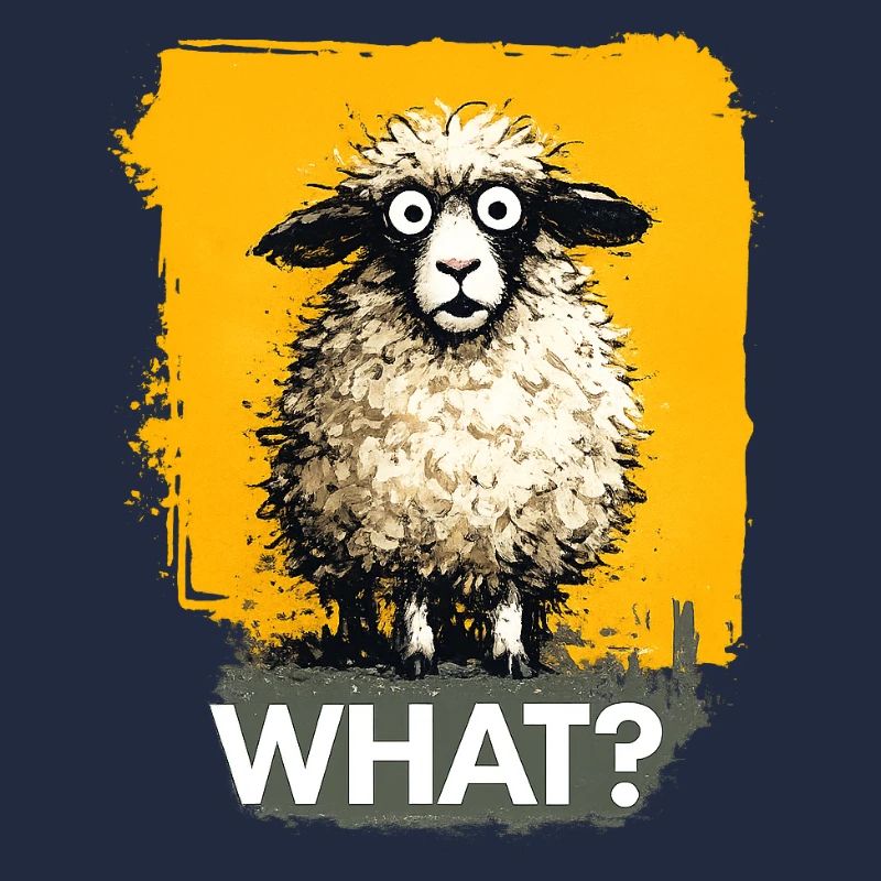 Quoi ? Moutons avec point d’interrogation